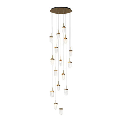 Gold Staircase Chandelier Modern Creative Luxury Ceiling Light - Cyran Lamps