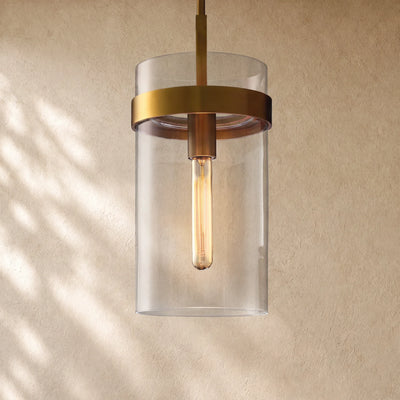 Ravella Clear Glass Cord Pendant