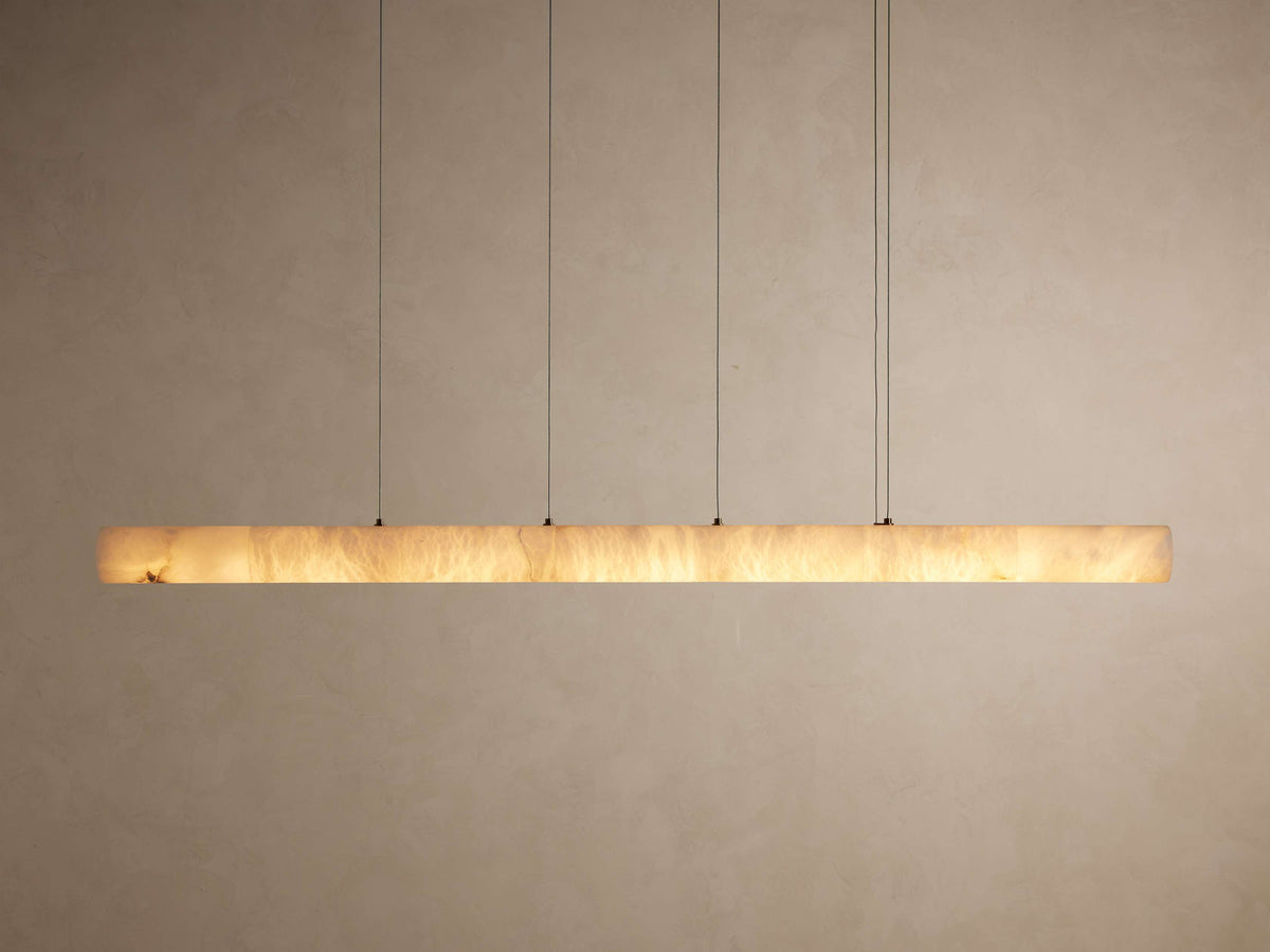 Halima Alabaster Linear Chandelier - Cyran Lamps