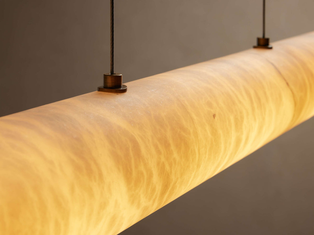 Halima Alabaster Linear Chandelier - Cyran Lamps