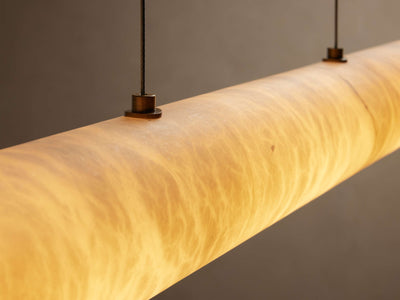 Halima Alabaster Linear Chandelier - Cyran Lamps