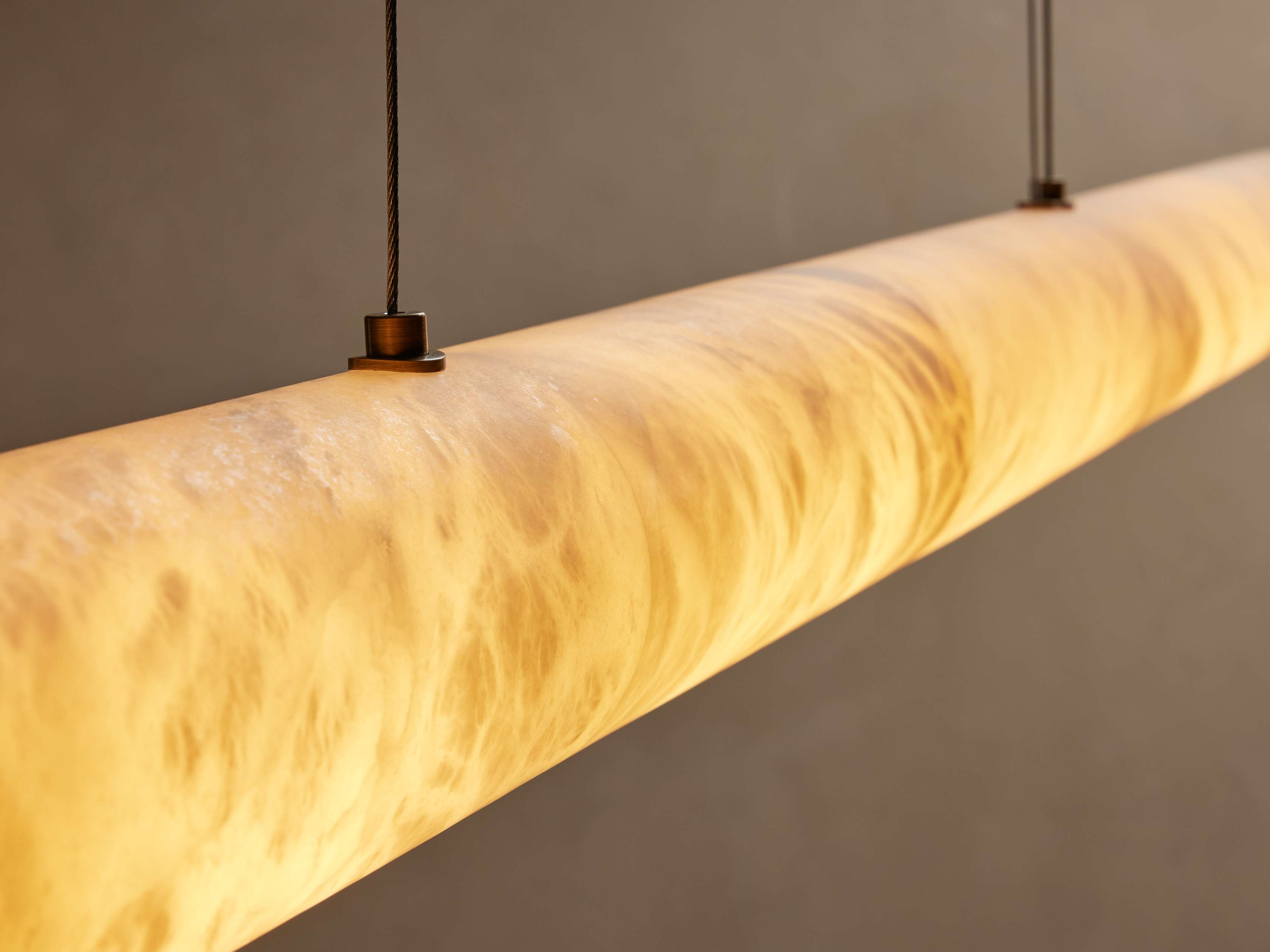 Halima Alabaster Linear Chandelier - Cyran Lamps