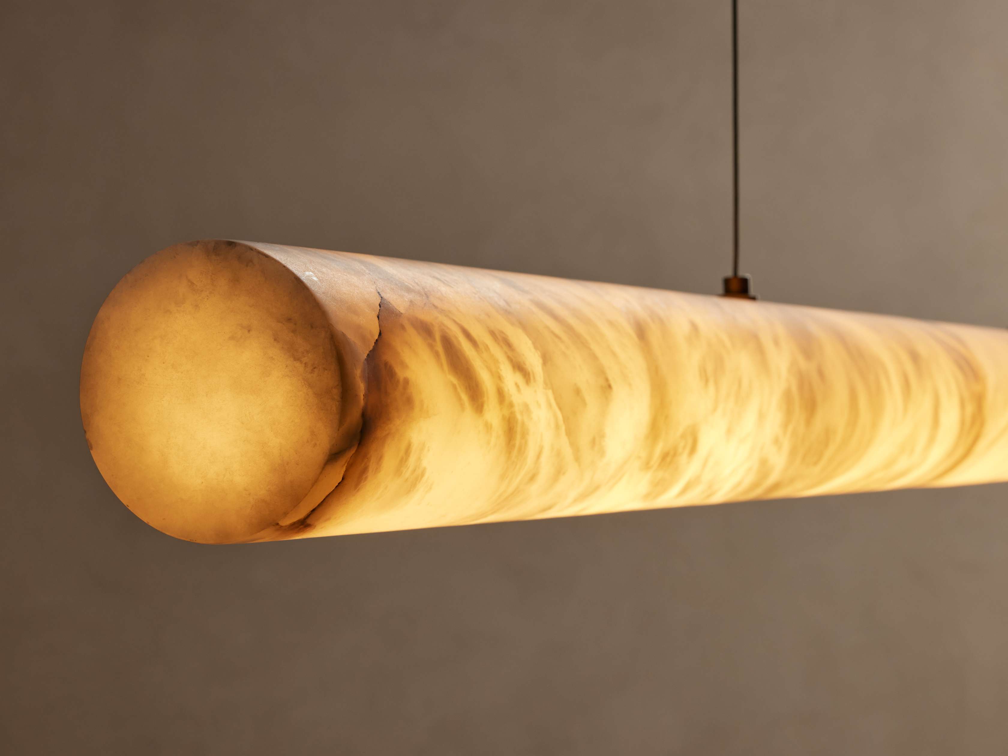 Halima Alabaster Linear Chandelier - Cyran Lamps