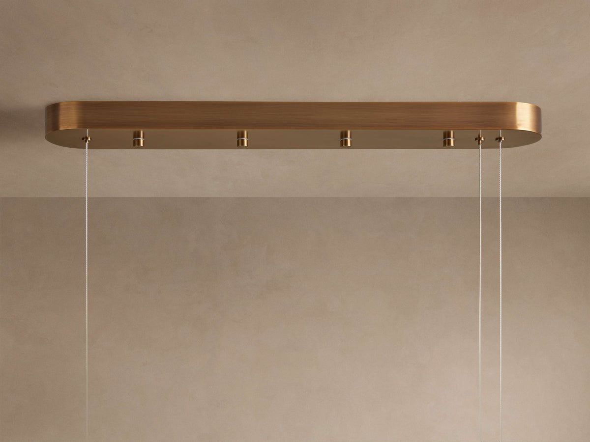 Halima Alabaster Linear Chandelier - Cyran Lamps