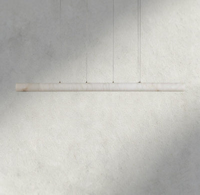 Halima Linear Alabaster Chandelier - cyranlamps