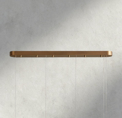 Halima Linear Alabaster Chandelier - cyranlamps