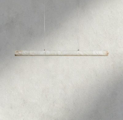 Halima Linear Alabaster Chandelier - cyranlamps