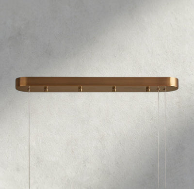 Halima Linear Alabaster Chandelier - cyranlamps