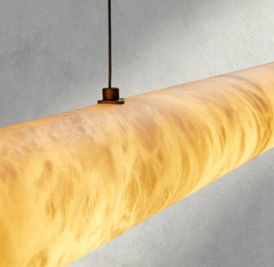 Halima Linear Alabaster Chandelier - cyranlamps