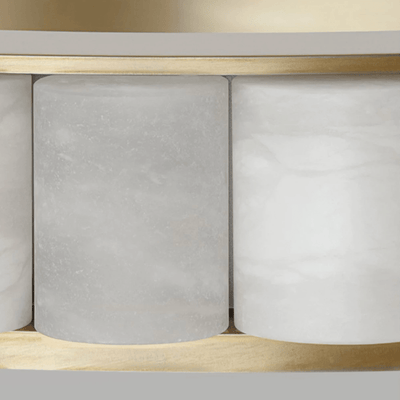 Hampton 2 - Tier Modern Marble Chandelier - cyranlamps