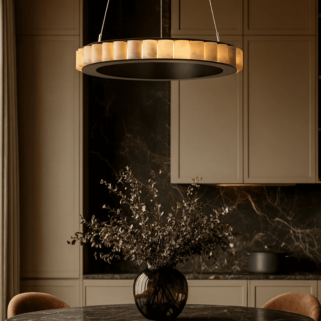 Hampton Marble Chandelier - cyranlamps