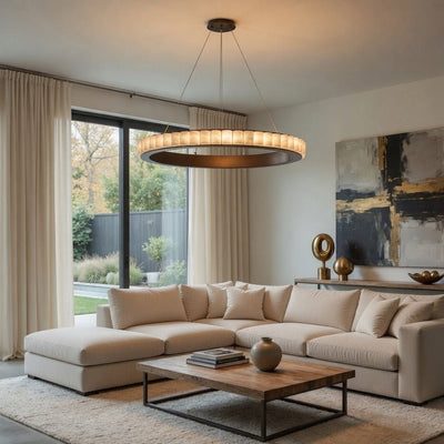 Hampton Marble Chandelier - cyranlamps