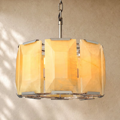 Hartley Alabaster Round Alabaster Chandelier