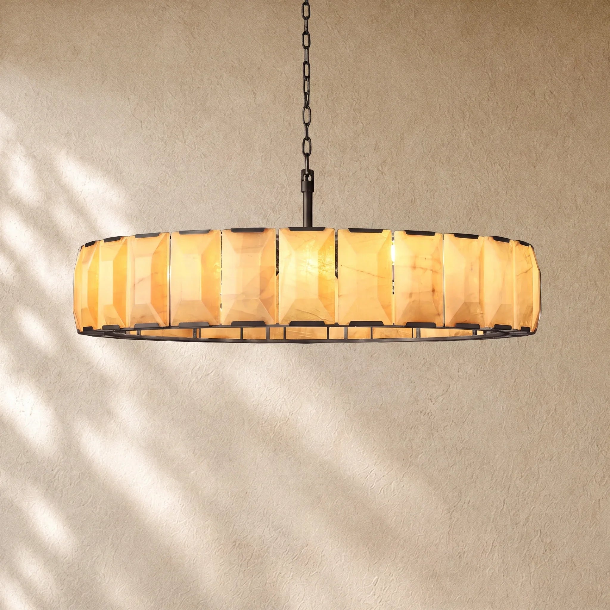 Hartley Alabaster Round Alabaster Chandelier