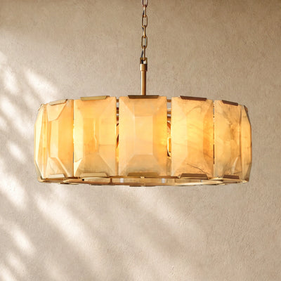 Hartley Alabaster Round Alabaster Chandelier
