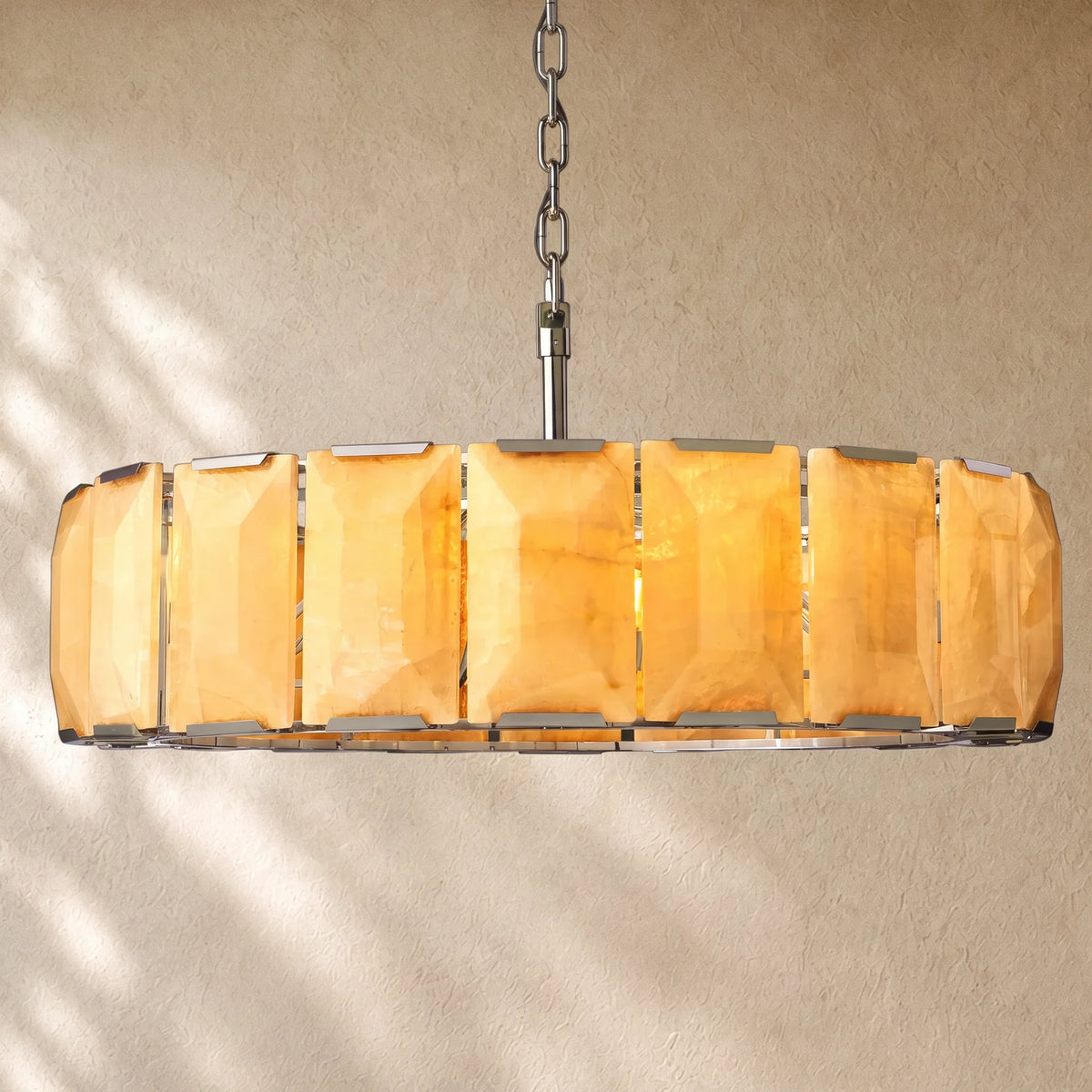 Hartley Alabaster Round Alabaster Chandelier
