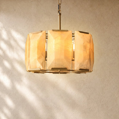 Hartley Alabaster Round Alabaster Chandelier