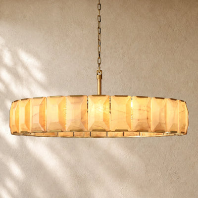 Hartley Alabaster Round Alabaster Chandelier