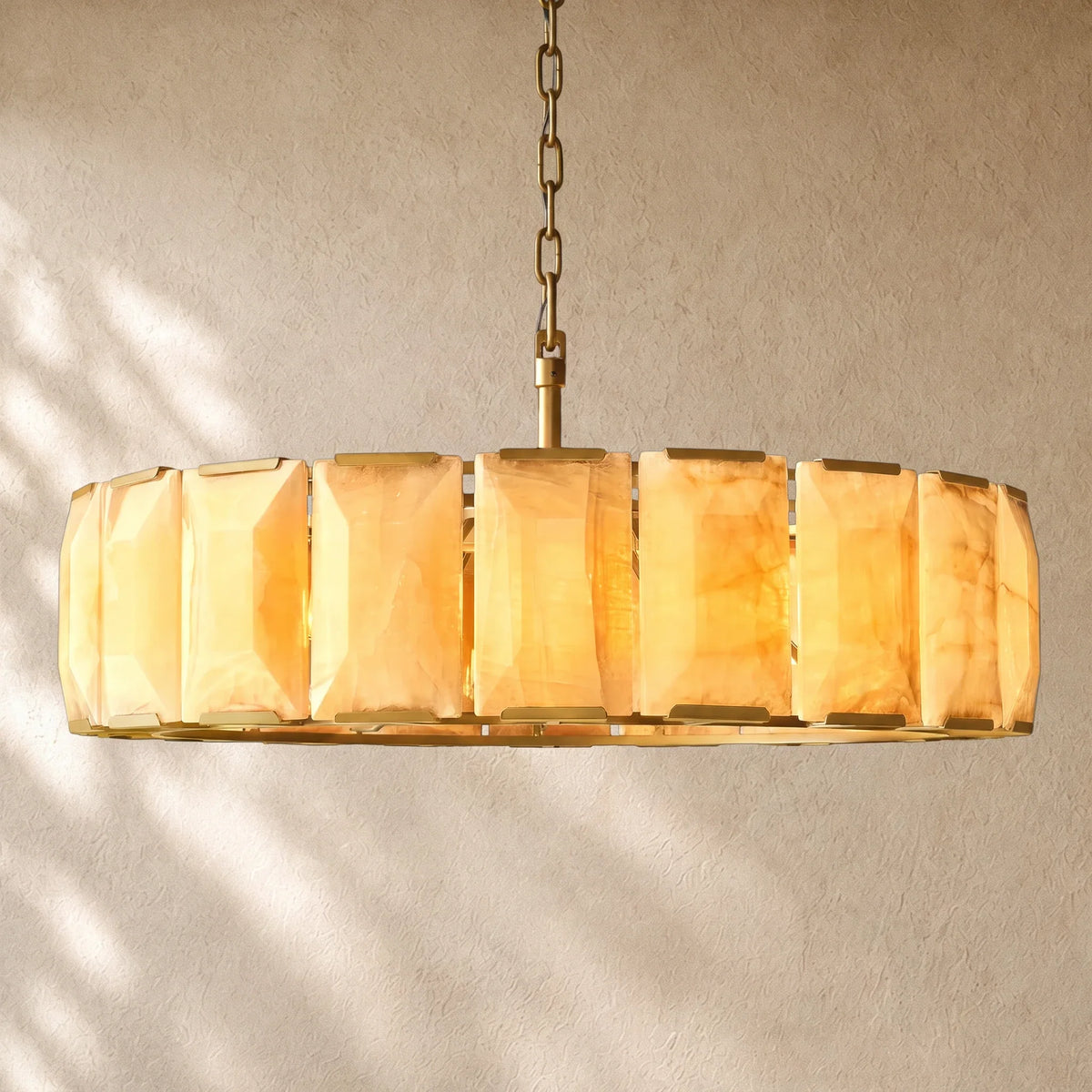 Hartley Alabaster Round Alabaster Chandelier