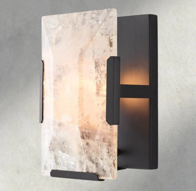Hartley Alabaster Sconce - Bronze - wall sconce