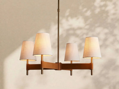 Hastings 4 - Light Cross Chandelier - cyranlamps