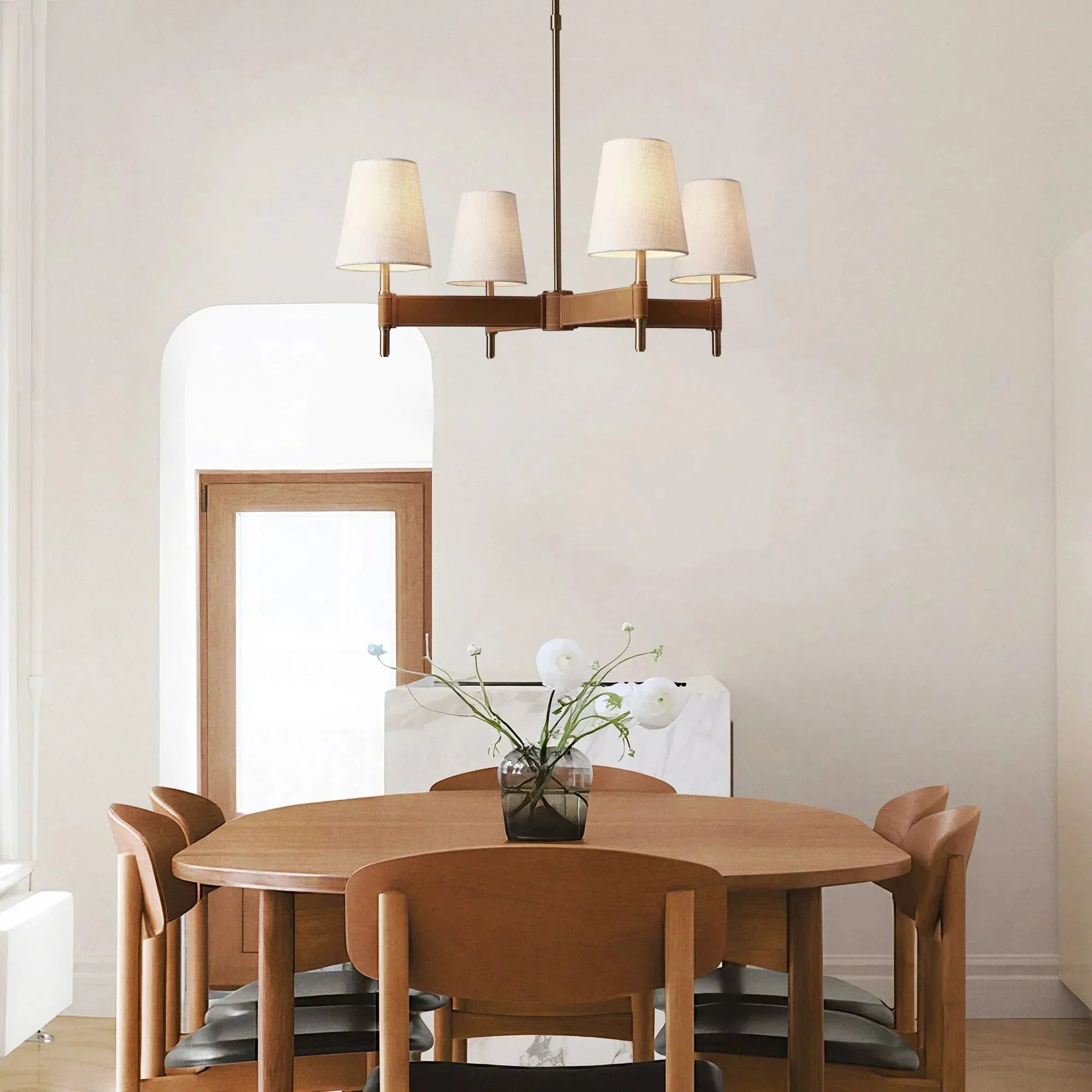 Hastings 4 - Light Cross Chandelier - cyranlamps