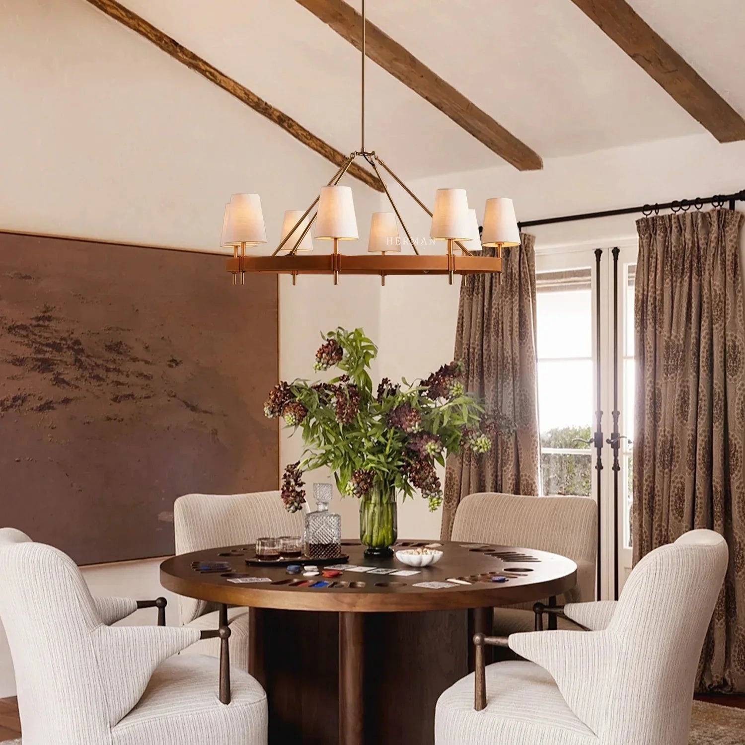 Hastings Round Chandelier - cyranlamps