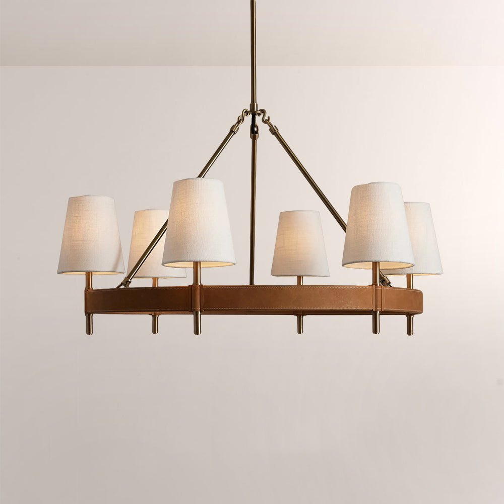 Haven Round Brass Chandelier - Cyran Lamps