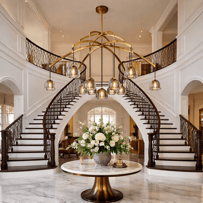 Hemispher Round Chandelier - cyranlighting