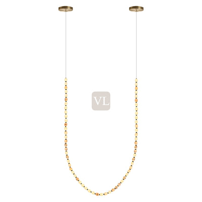 Alabaster Bead LED Pendant Light