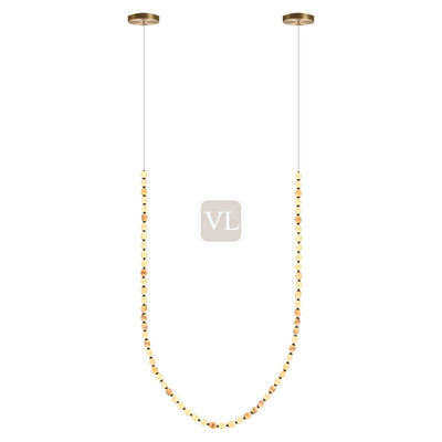 Alabaster Bead LED Pendant Light