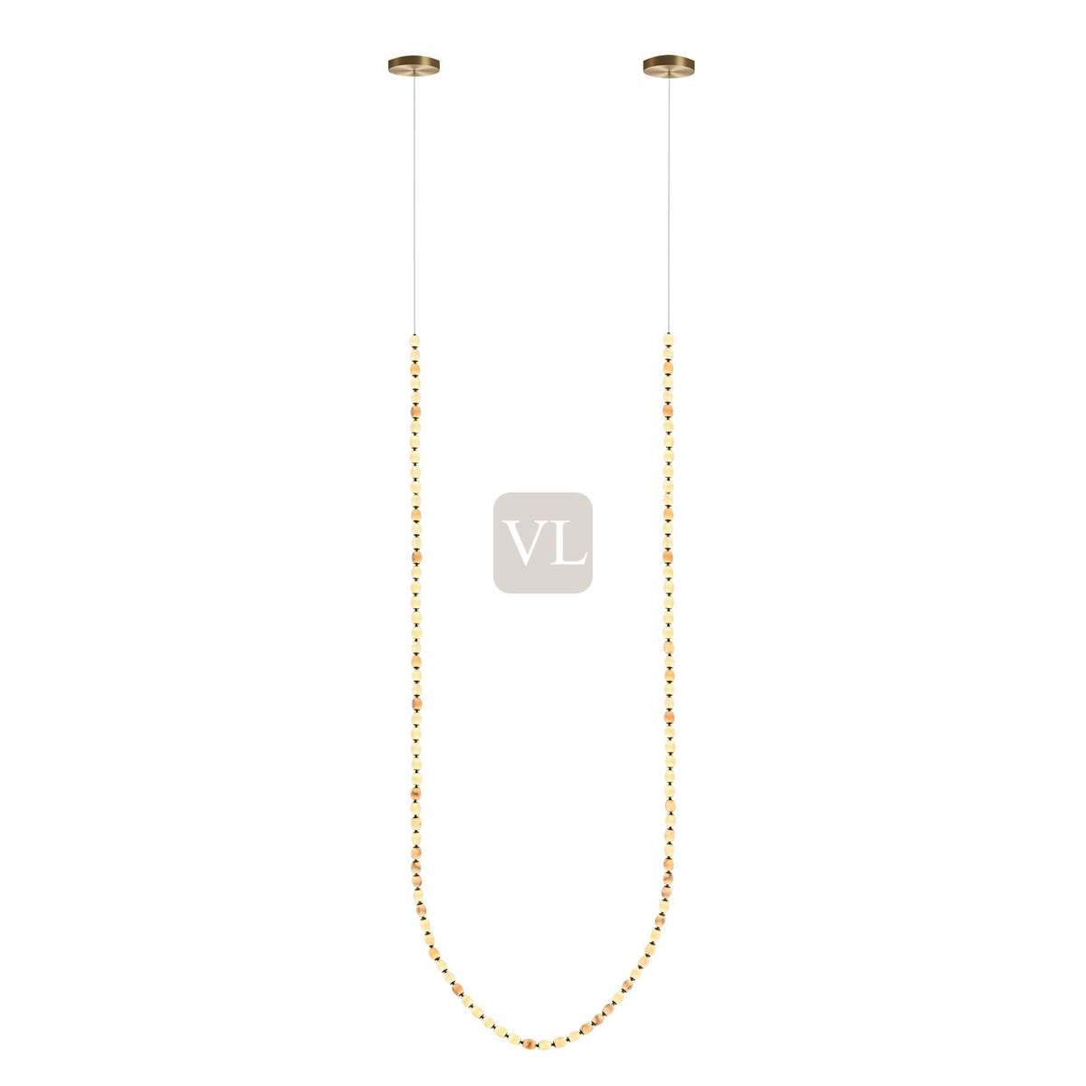 Alabaster Bead LED Pendant Light