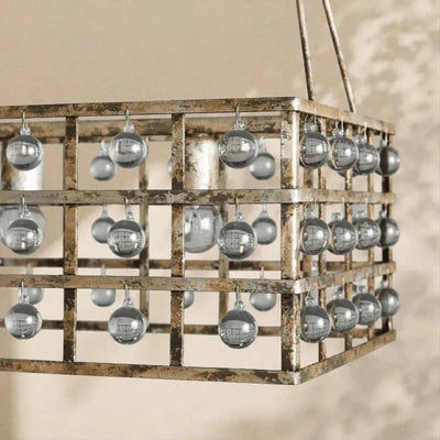 La Cage Rectangular Chandelier - cyranlamps