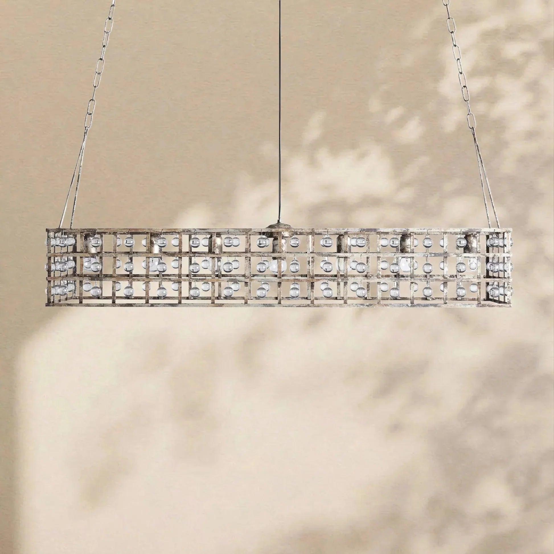 La Cage Rectangular Chandelier - cyranlamps