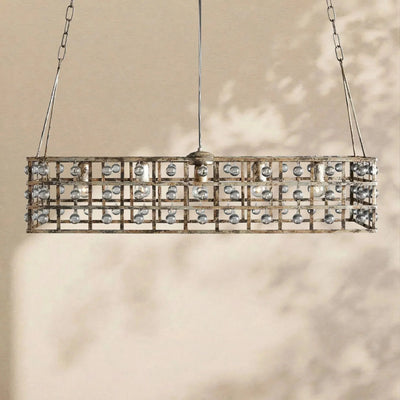 La Cage Rectangular Chandelier - cyranlamps