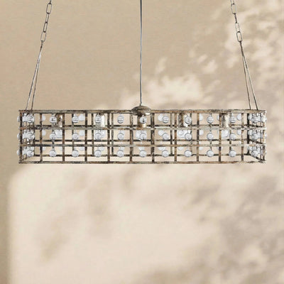 La Cage Rectangular Chandelier - cyranlamps