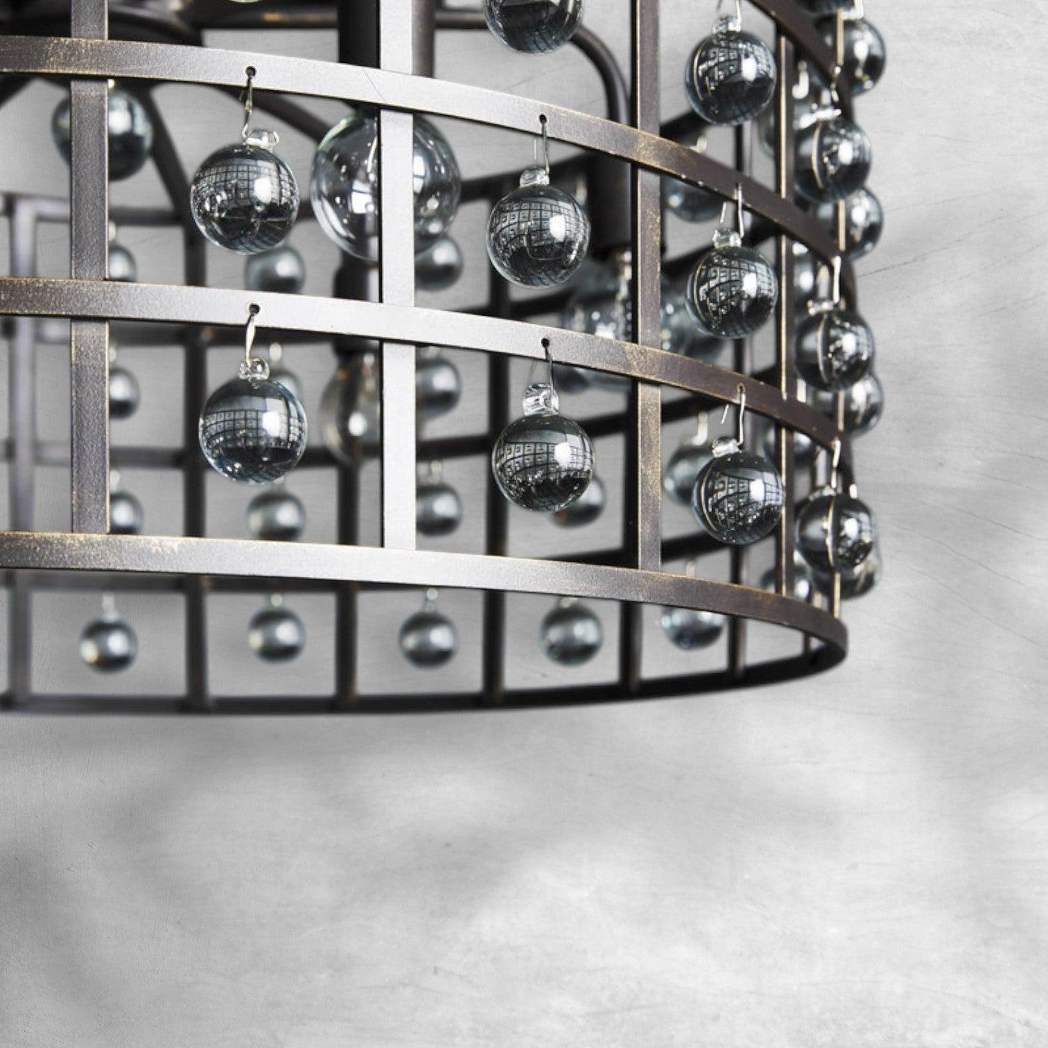 La Cage Round Chandelier 6/8/12 Light - cyranlamps