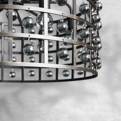 La Cage Round Chandelier 6/8/12 Light - cyranlamps