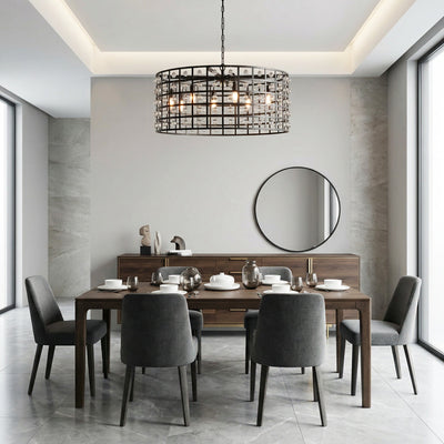 La Cage Round Chandelier 6/8/12 Light - cyranlamps