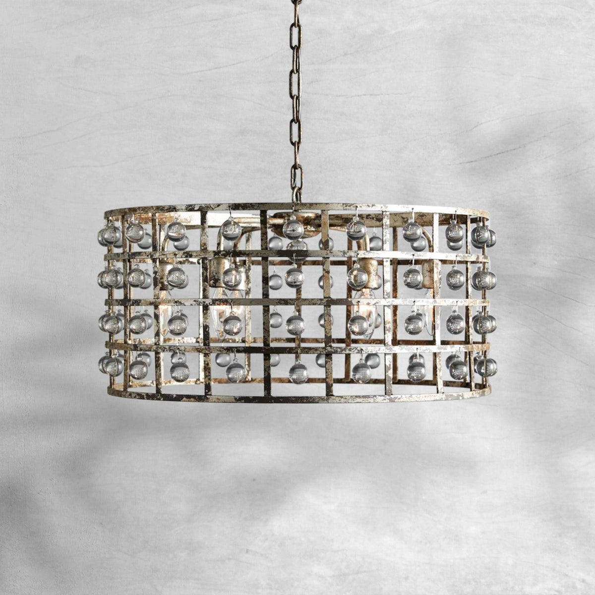 La Cage Round Chandelier 6/8/12 Light - cyranlamps
