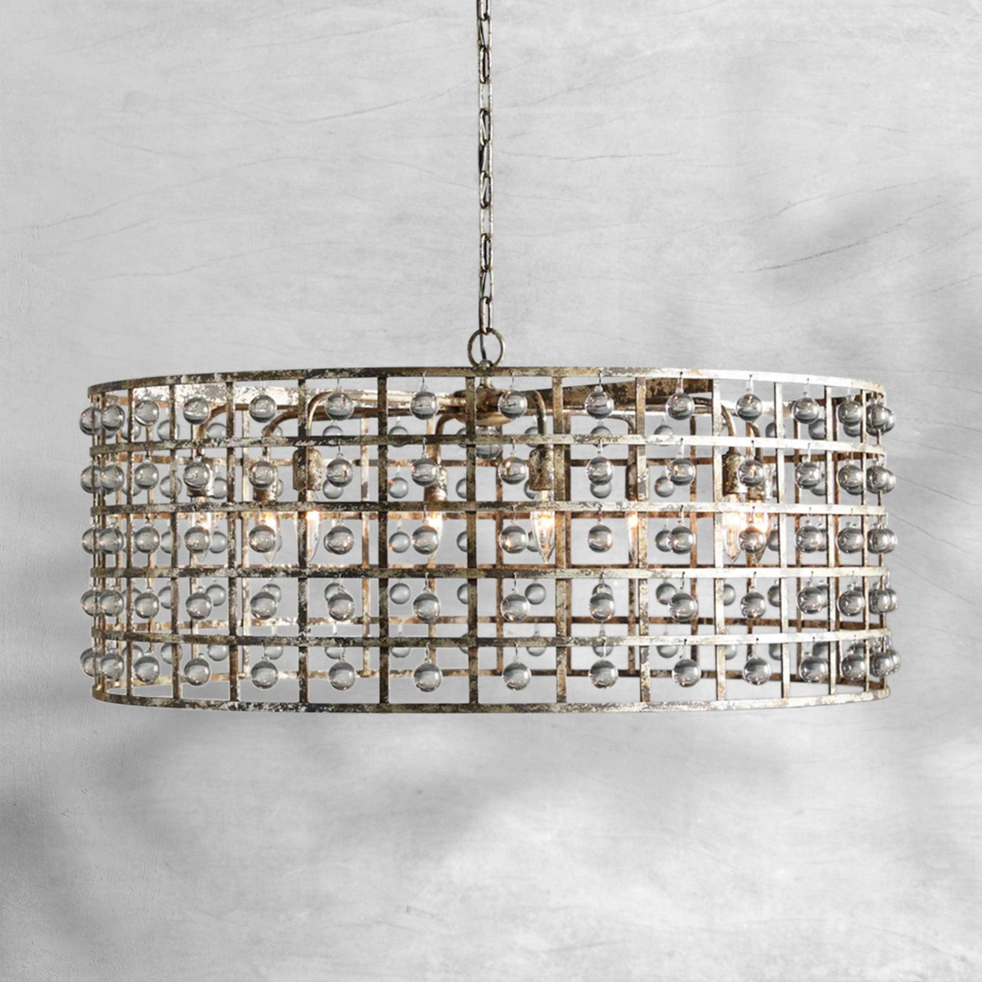 La Cage Round Chandelier 6/8/12 Light - cyranlamps