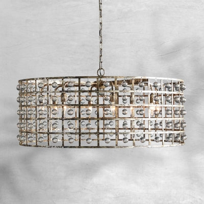 La Cage Round Chandelier 6/8/12 Light - cyranlamps