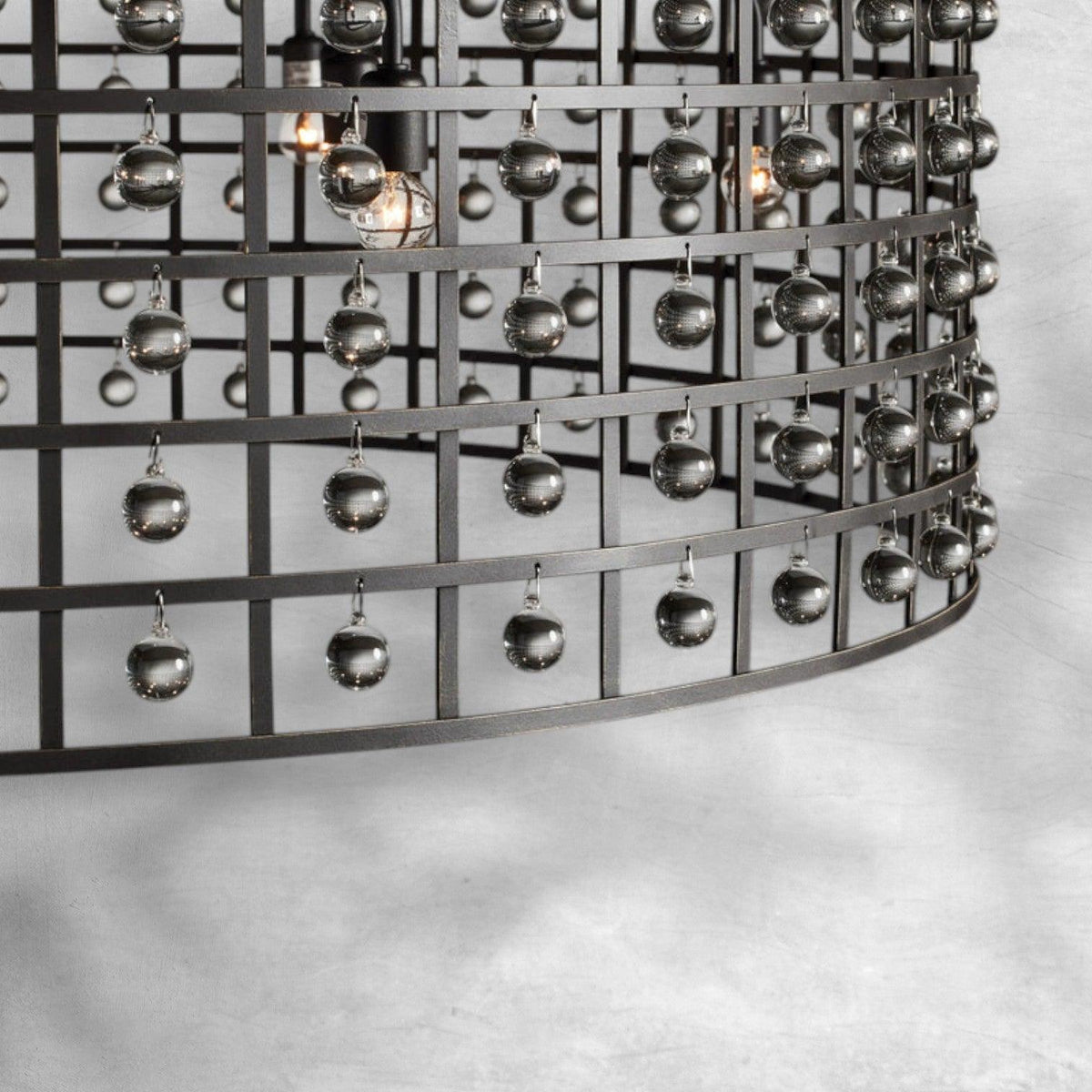 La Cage Round Chandelier 6/8/12 Light - cyranlamps