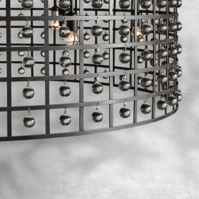 La Cage Round Chandelier 6/8/12 Light - cyranlamps