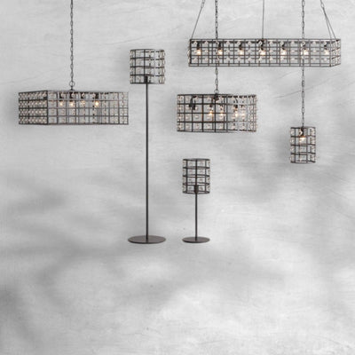 La Cage Round Chandelier 6/8/12 Light - cyranlamps