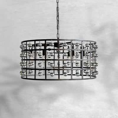 La Cage Round Chandelier 6/8/12 Light - cyranlamps