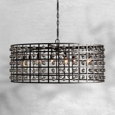 La Cage Round Chandelier 6/8/12 Light - cyranlamps