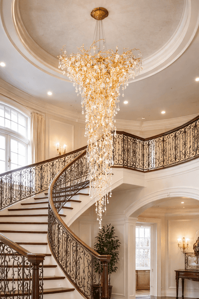 Large Branch Chandelier For High Ceiling - cyranlamps