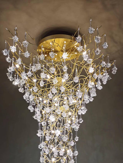 Large Branch Chandelier For High Ceiling - cyranlamps