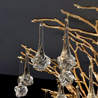 Large Branch Chandelier For High Ceiling - cyranlamps
